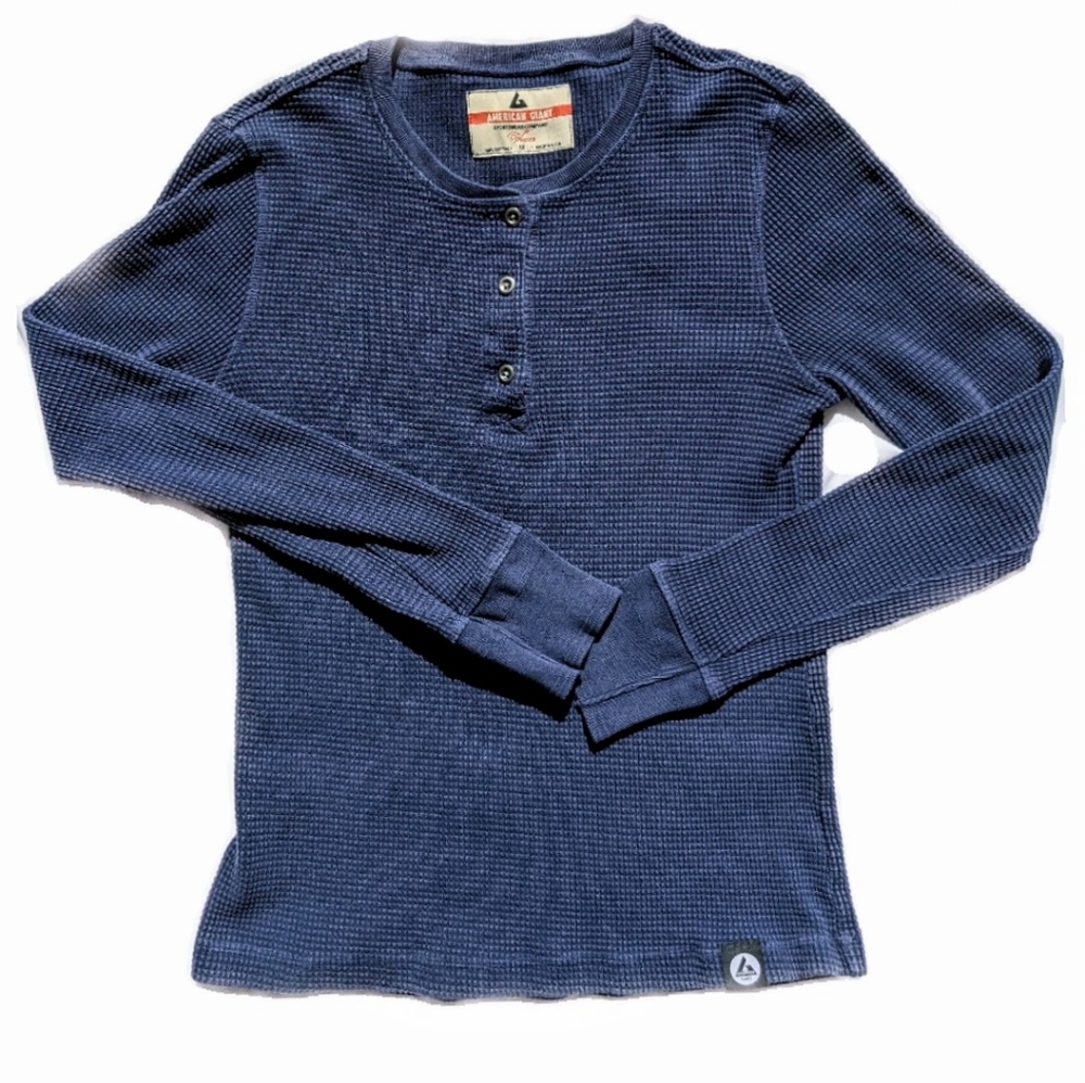 American Giant Waffle crew medium